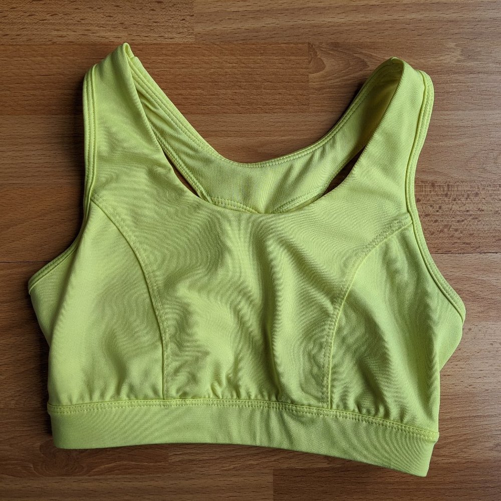 Neon Yellow Sports Bra